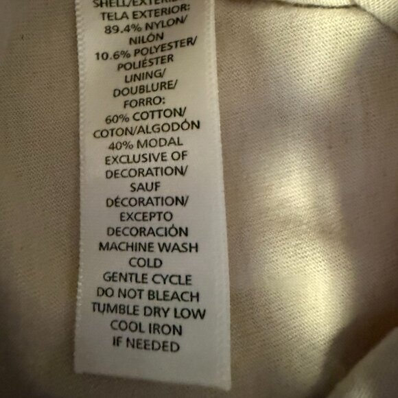 Loft Peach Lace Blouse - Sleeveless - Lined - Medium - Picture 6 of 6